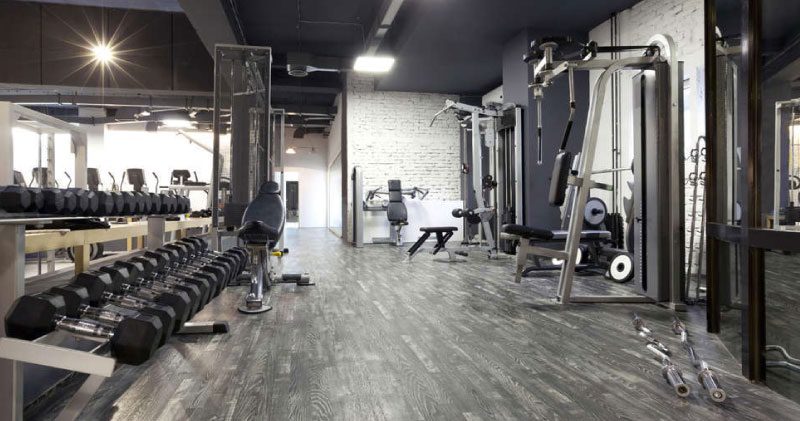 Pisos utilizados para gimnasios