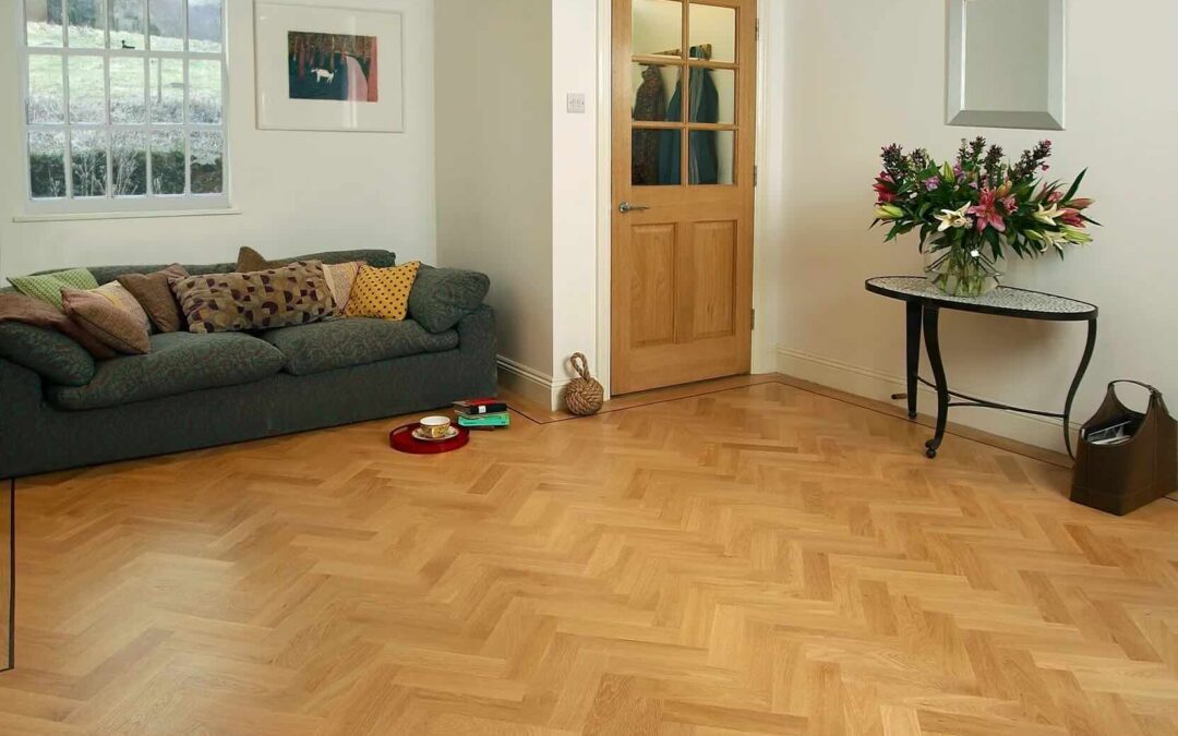 Patrón Chevron y espiga en instalación de pisos